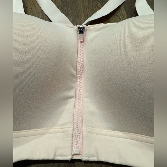 Under Armour Infinity Zip Front High Impact Sports Bra Size 38DD light pink - Picture 4 of 8